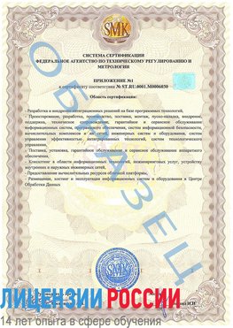 Образец сертификата соответствия (приложение) Нижнегорский Сертификат ISO 27001